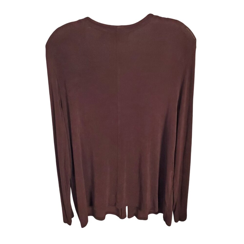 Chicos Private Edition 3 Size XL Jacket Slinky 2 Hook Flyaway Cardigan Layer - Picture 3 of 8